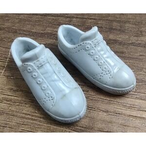 BARBIE DOLL SHOES KEN FASHIONISTAS 2010 RYAN WHITE LIGHT GRAY SNEAKERS CONVERSE